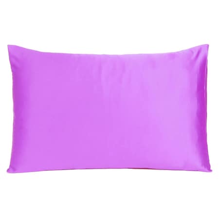 Homeroots 20 x 30 in. Violet Dreamy Silky Satin Queen Size Pillowcases 387895
